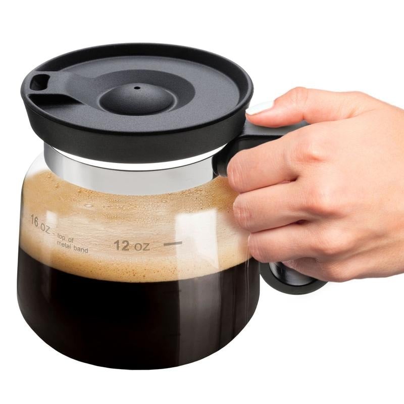 💖☕ 16 Oz Glass Coffee Mug – Coffee Pot Style
