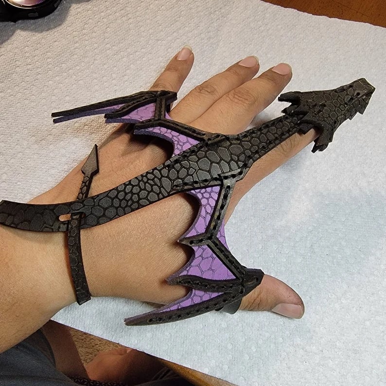 Leather Hand Dragon Cuff