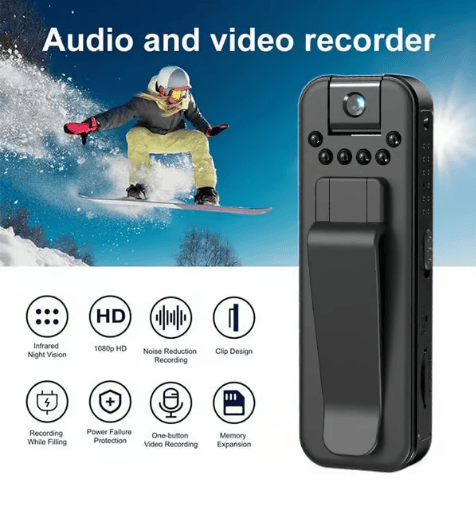 🏆🔥HD 1080P Rechargeable Mini Body Camera With Night Vison&Rotating Lens📷️