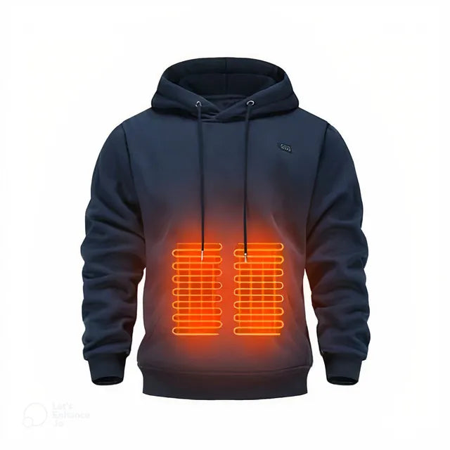 Smart Heated Hoodie! 🧥🔥 5 Heat Zones, Adjustable Temp & Ultra-Comfort! ❄️
