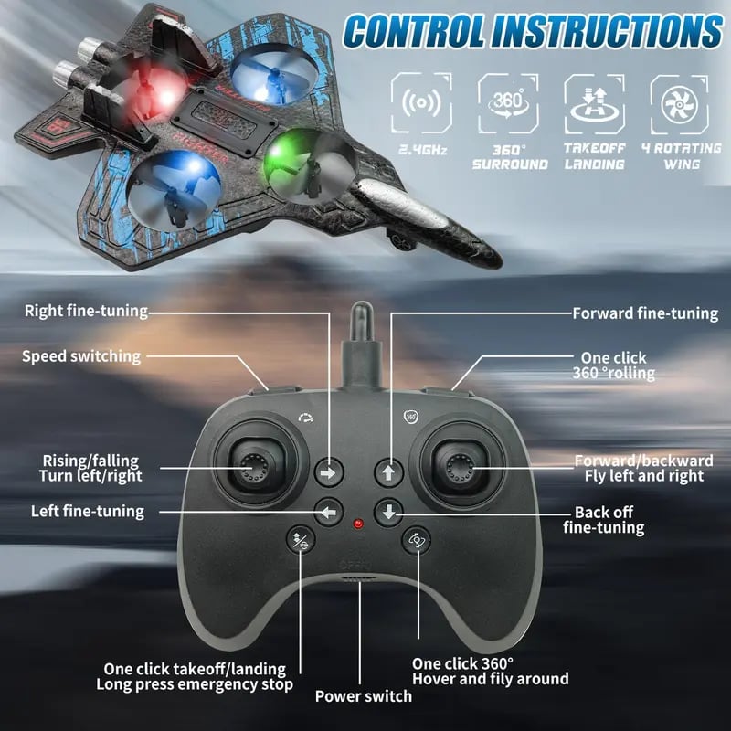 ✈️Remote-controlled fighter jet