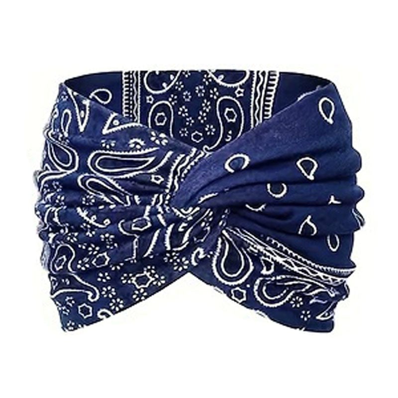Vintage Style Wide Tie-Dye Hairband