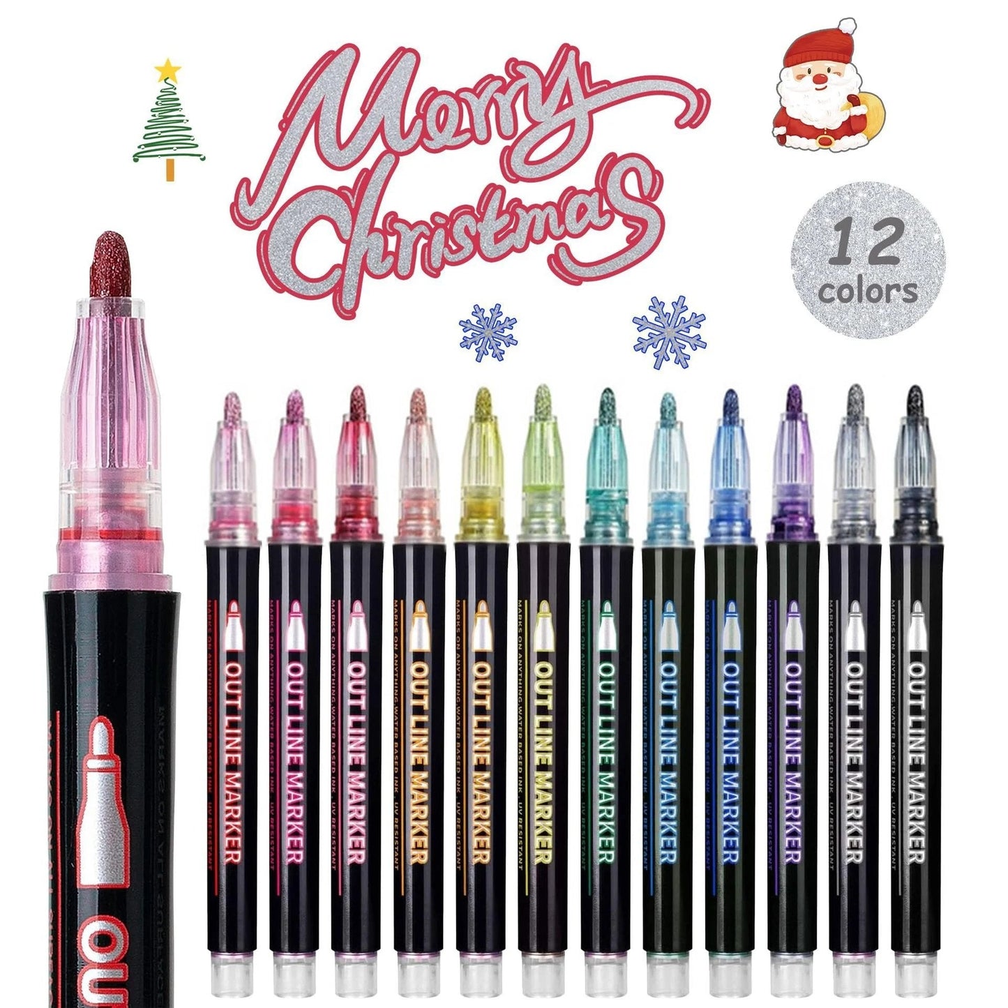 🎁Best Gift🎅Marker Pen for Highlight  （12 colors）