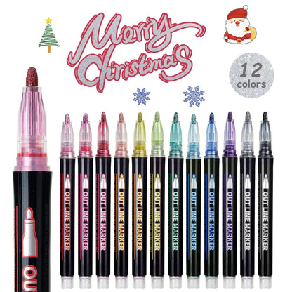 🎁Best Gift🎅Marker Pen for Highlight  （12 colors）