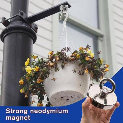 Fishing Magnet: 350LBS Super Strong Neodymium Magnet  🧲