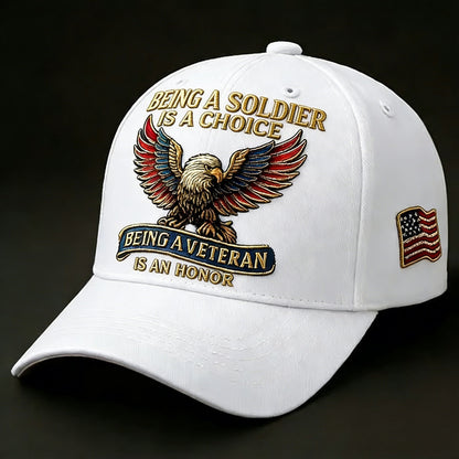 🔥🦅 “Being a Soldier, Being a Veteran” Commemorative Cap