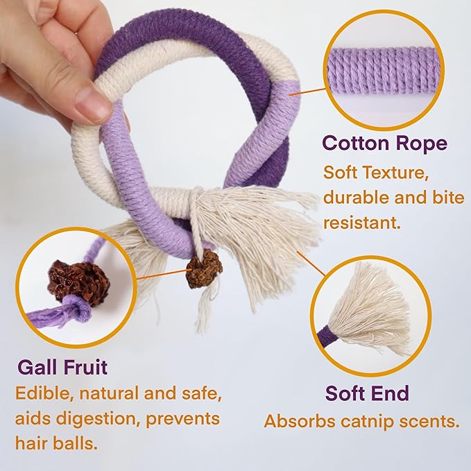 🔥😻Catnip Chew Rope Toy – Natural, Safe Tooth Cleaner for Indoor Cats