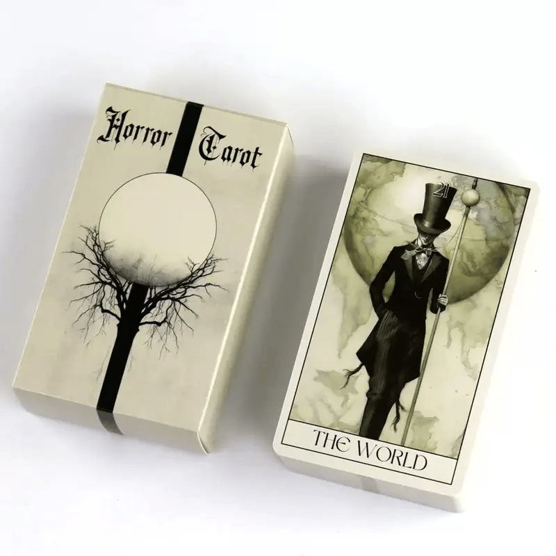🔥🖤Horror Tarot Card Deck: Spooky, Stylish 78-Card Set 🎴👻