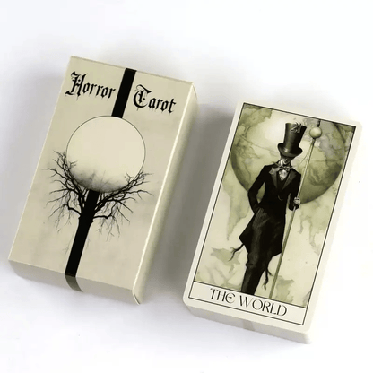 🔥🖤Horror Tarot Card Deck: Spooky, Stylish 78-Card Set 🎴👻