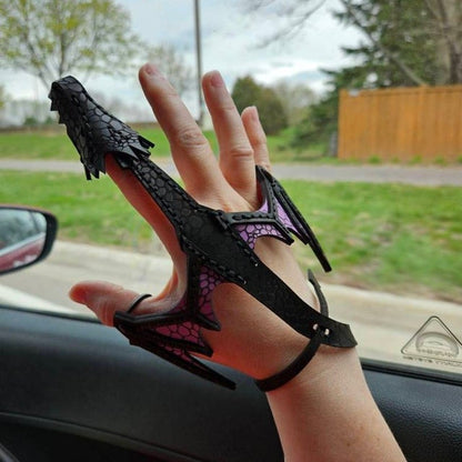 Leather Hand Dragon Cuff
