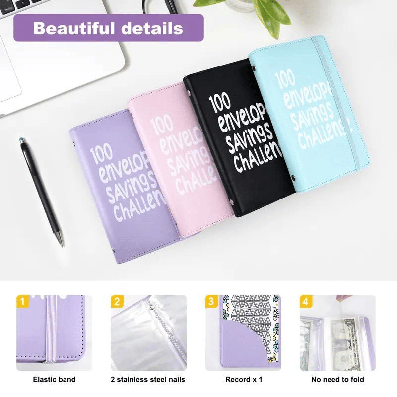 🔥✉️100 Envelope Savings Challenge Book