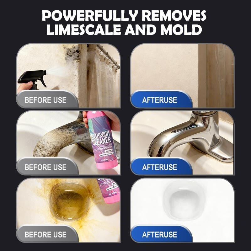 ✨ Bathroom Cleaner: Sparkle in Seconds, No Harsh Fumes