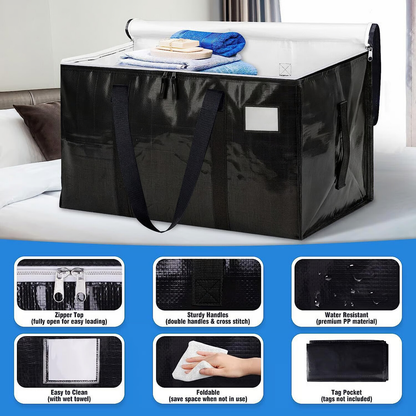 24 Gallon Extra Large Heavy Duty Foldable Moving Bags