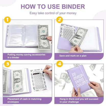 🔥✉️100 Envelope Savings Challenge Book