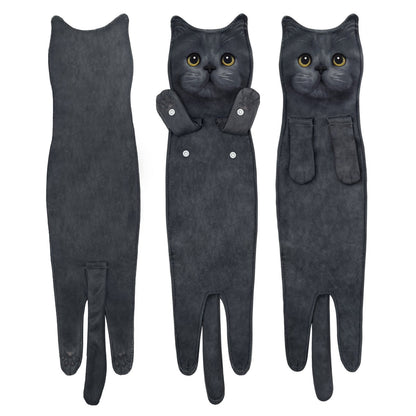 🎁 Early Christmas Sale🎅 Funny Cat Hand Towels