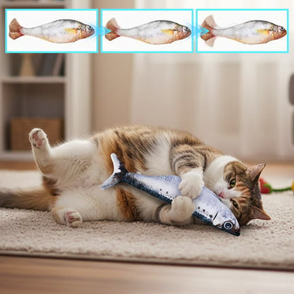 Bite-Sized Realistic Flopping Fish Cat Toys