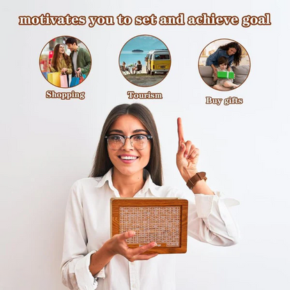 🎁Family Fun Savings Box🎁 Wooden Cash Saving Box