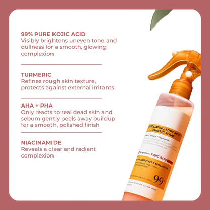 Tiktrove Peel Shot - Kojic + Turmeric Body Peel Spray