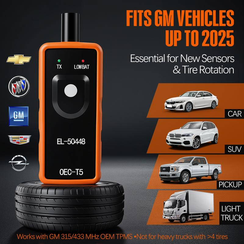✨🎅Last-Minute Christmas Offers 🎄⏰EL-50448 Tire Pressure M-onitoring Sensor TPMS Activation Tool OEC-T5 for GM Cars