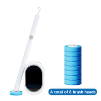 Disposable Toilet Brush (1 Handle +8 Refills)