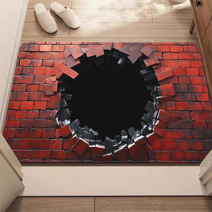 Visual Illusion Endless Abyss Pattern HD Printed Non-Slip Doormat 🔥Same as in the video