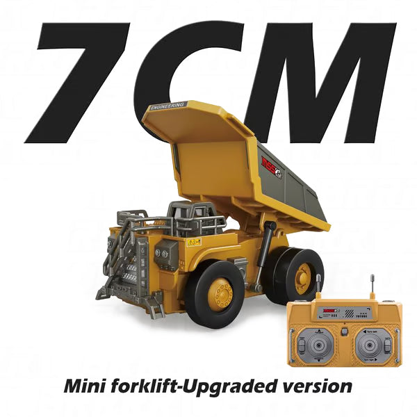 🚜 1:64 Premium Alloy Mini RC Construction Set – Forklift, Excavator & Dump Truck