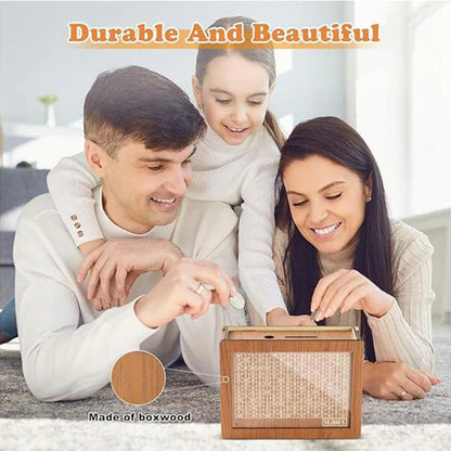 🎁Family Fun Savings Box🎁 Wooden Cash Saving Box
