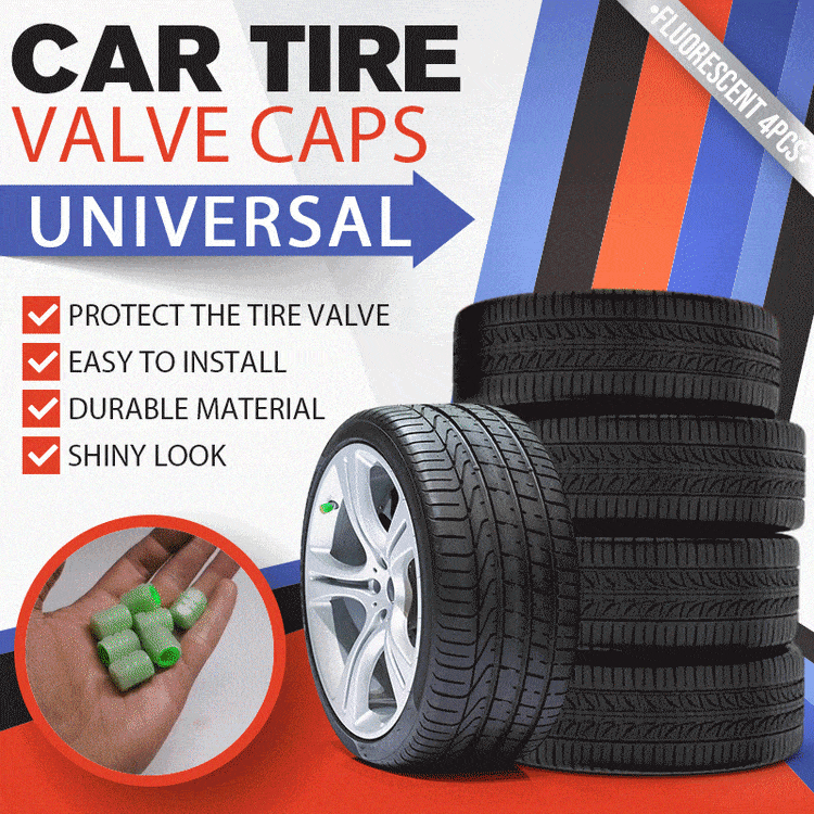 16PCS Glow-in-the-Dark Car Tire Valve Cap Set