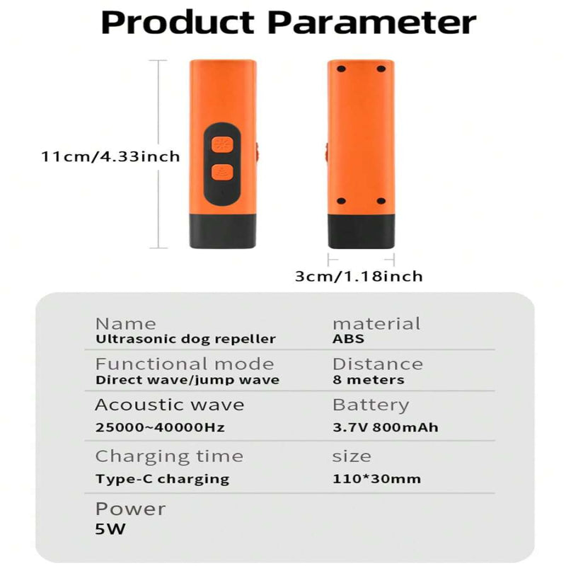 🎄🔥Ultrasonic Dog Bark Deterrent Device – Humane & Effective Dog Repeller