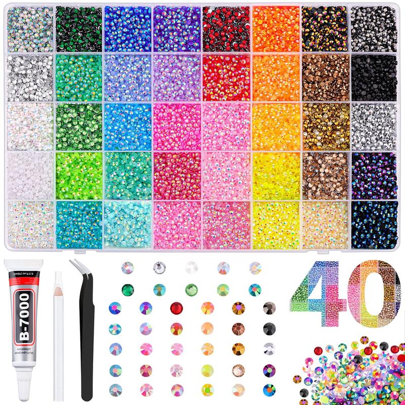 🔥Resin Jelly Rhinestones for Crafting Multicolor 3mm Flatback Gems💎