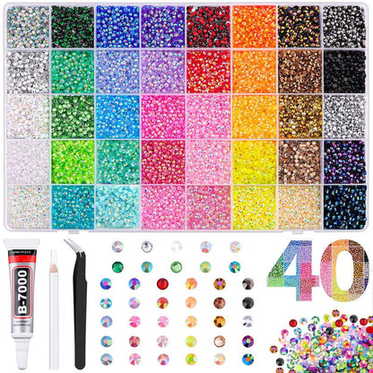 🔥Resin Jelly Rhinestones for Crafting Multicolor 3mm Flatback Gems💎