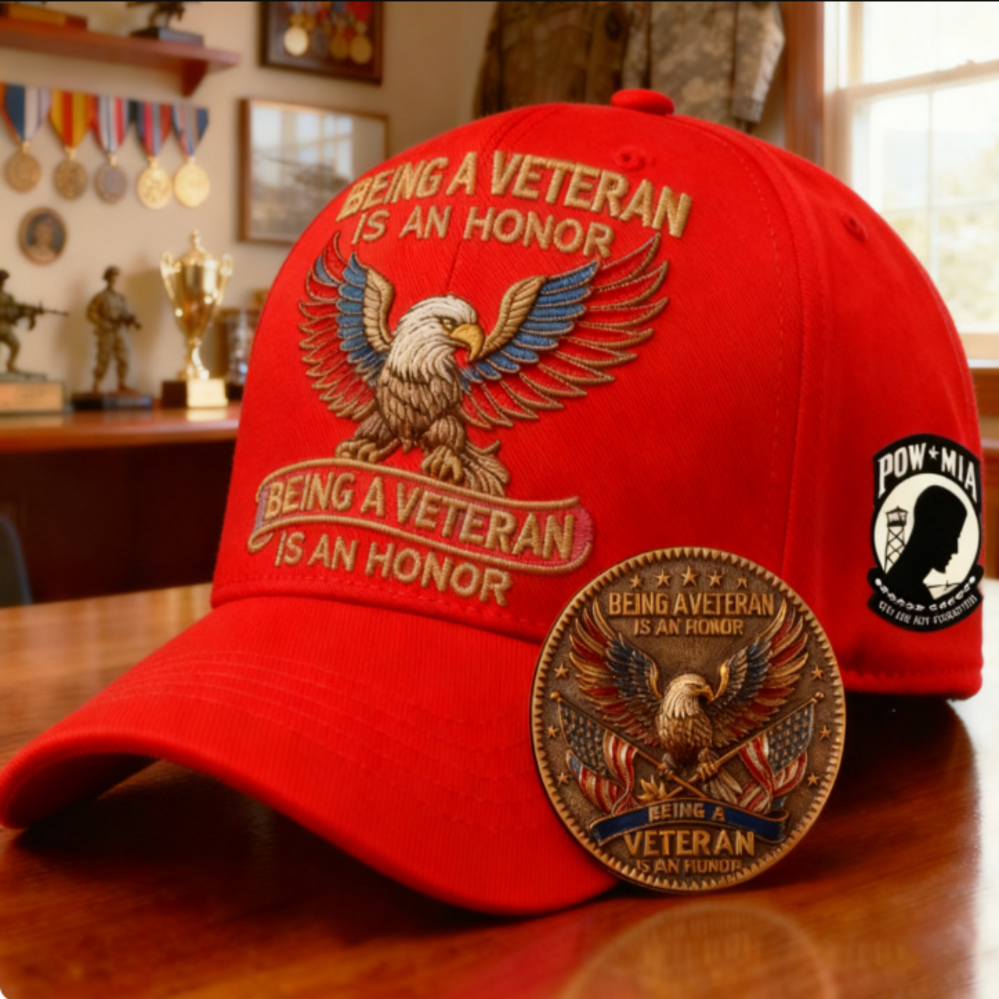 🔥🦅 “Being a Soldier, Being a Veteran” Commemorative Cap