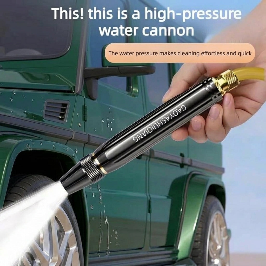 High-Pressure Hose Spray Gun with Brush Attachment