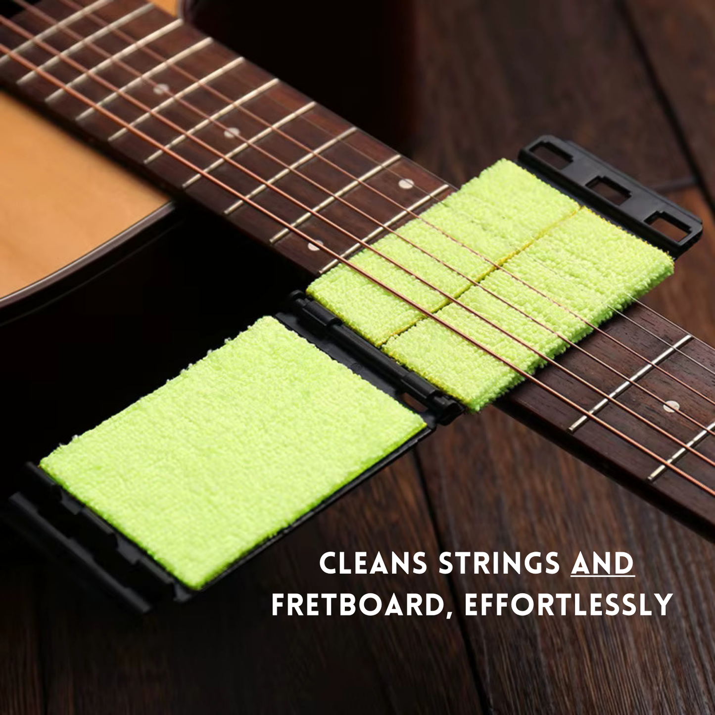 Guitar string care device