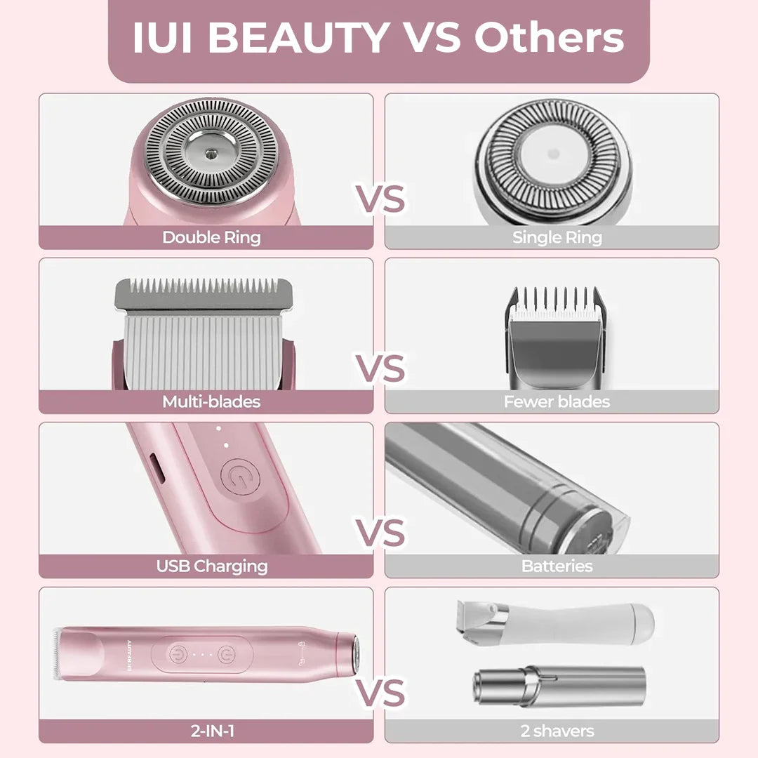 2-in-1 Painless Bikini Hair Trimmer