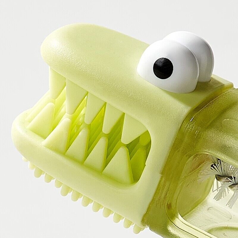 ✨3-in-1 Crocodile Brush 🐊  Deep Cleaning for Narrow Cup Lids & Tableware Gaps 🧼