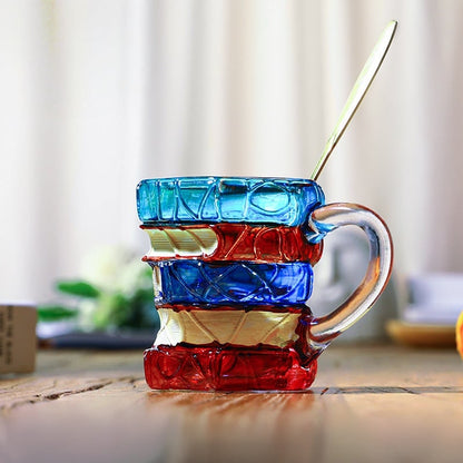 🎄🔥-📚 Ceramic Innovative 3D Painting Book Mug