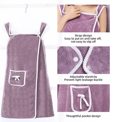 ✨ Women's Wearable Shower Skirt