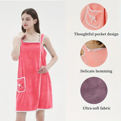 ✨ Women's Wearable Shower Skirt