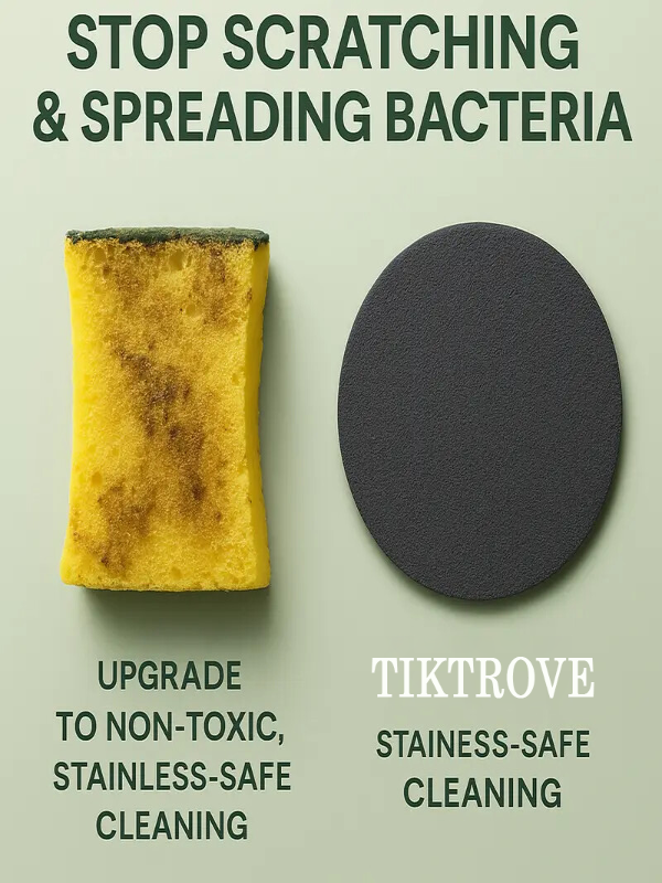 Tiktrove Sponge for Stainless Steel Cookware