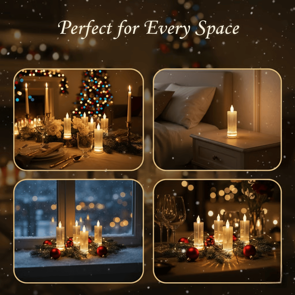🕯️LED Crystal Candle Lights(2pcs in 1 set)