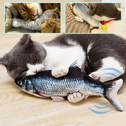 Bite-Sized Realistic Flopping Fish Cat Toys