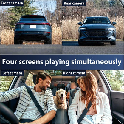 Four-channel surveillance dashcam