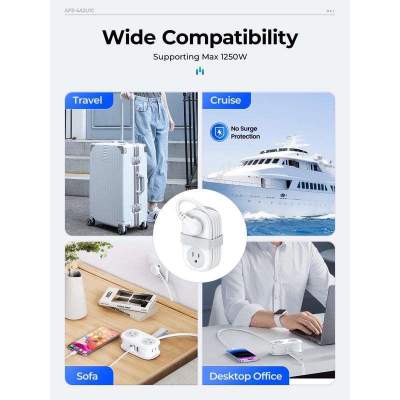🔥7 in 1 Travel Power Strip