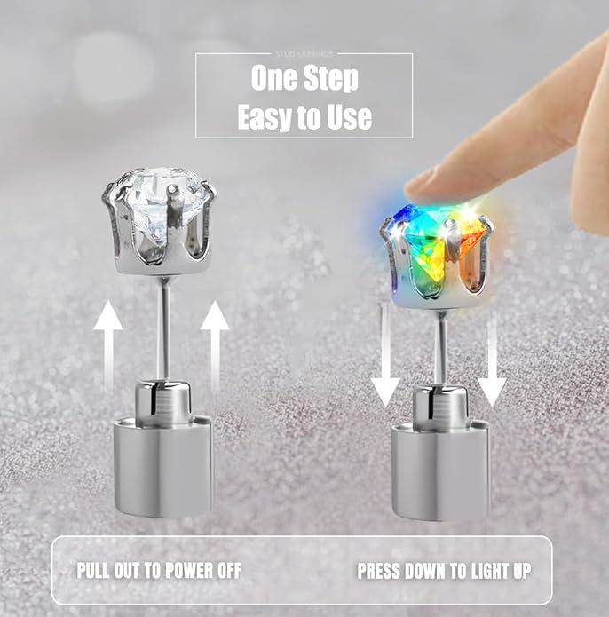 🔥✨LED Earrings, Light Up Stud Earrings