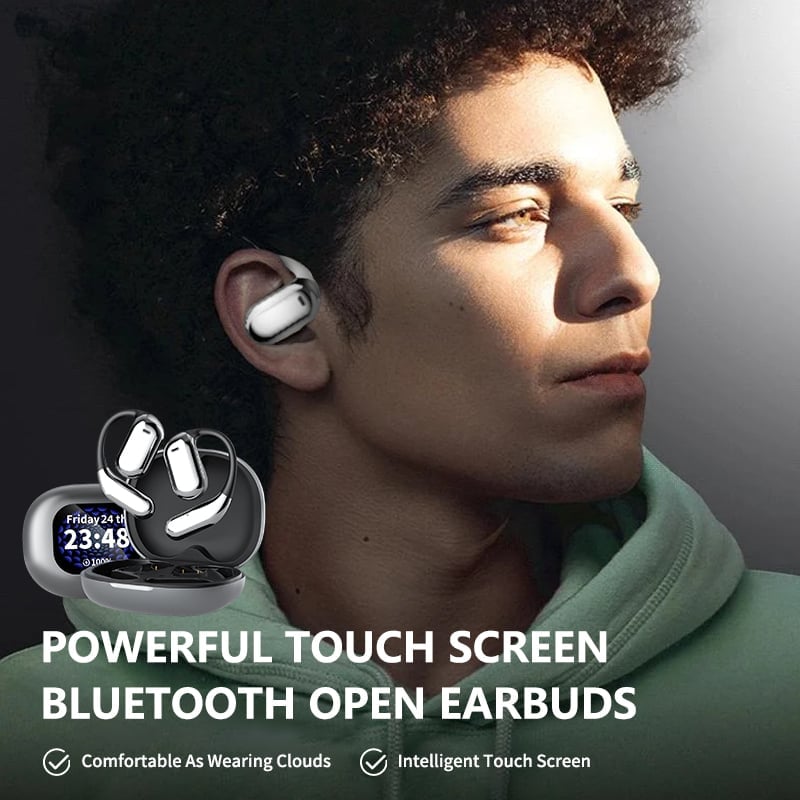 🔥⏰True Powerful Bluetooth 5.4 Open Ear Earbuds, IPX5 Waterproof