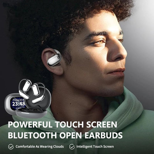 🔥⏰True Powerful Bluetooth 5.4 Open Ear Earbuds, IPX5 Waterproof