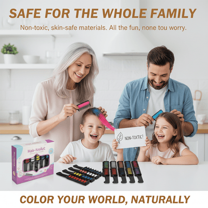 Festive Fun Hair Chalk Combs