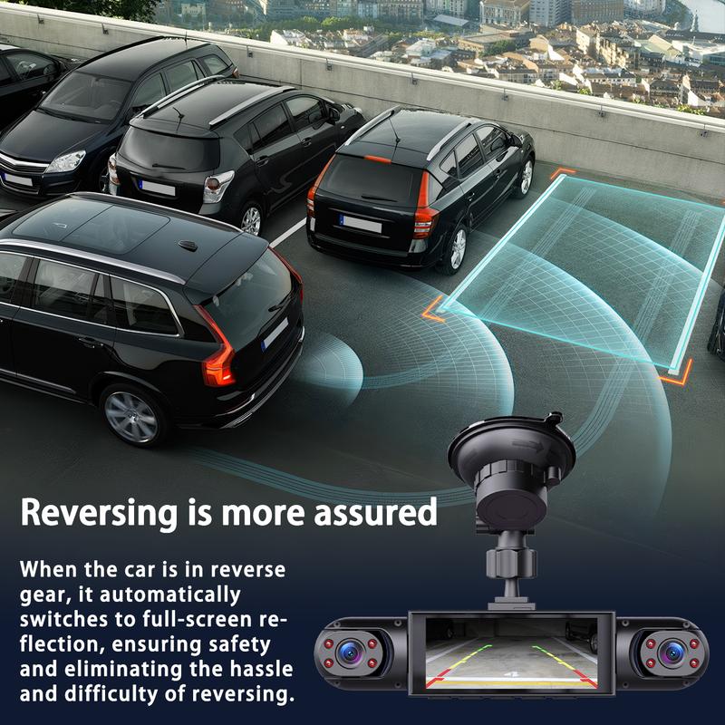 Four-channel surveillance dashcam