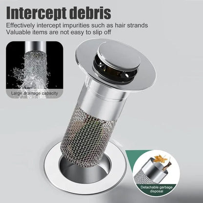 🔥Bathroom Sink Stopper Hair Catcher,  Bathroom Sink Drain Strainer ( BUY 1 GET 1 FREE）